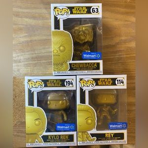 Star Wars Gold Funko Pop Bundle